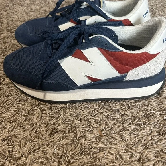NEW BALANCE 237 Men's Size 8 Women’s Size 9.5  Running Shoes Blue / Red - Picture 5 of 6